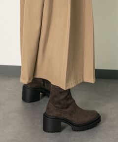 Bridget Birkin / ブリジットバーキン ブーツ（ショート丈） | 【ROUND ABOUT】厚底ラギットソールストレッチブーツ