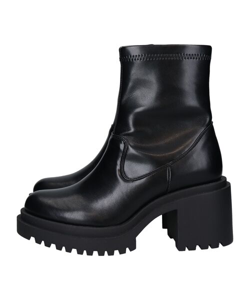 Bridget Birkin / ブリジットバーキン ブーツ(ショート丈) | 【ROUND ABOUT】厚底ラギットソールストレッチブーツ | 詳細2