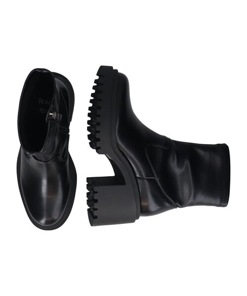 Bridget Birkin / ブリジットバーキン ブーツ(ショート丈) | 【ROUND ABOUT】厚底ラギットソールストレッチブーツ | 詳細8