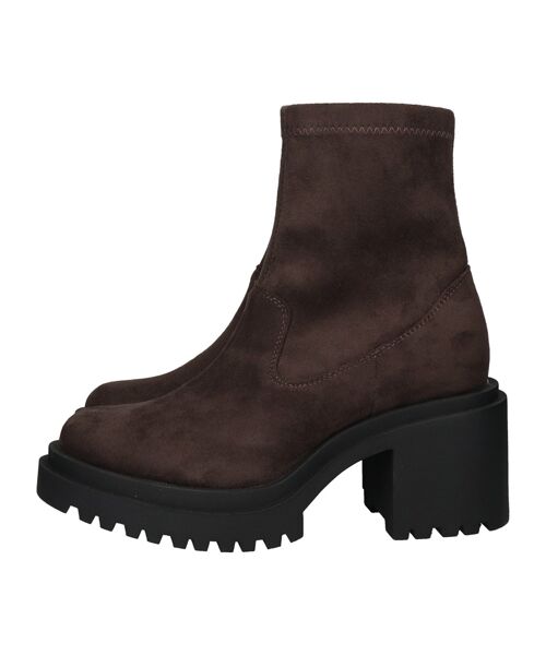 Bridget Birkin / ブリジットバーキン ブーツ(ショート丈) | 【ROUND ABOUT】厚底ラギットソールストレッチブーツ | 詳細20