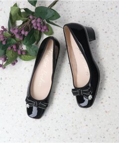 Bridget Birkin / ブリジットバーキン パンプス | 【BRIDGET BIRKIN】リボンビジューフラワーパンプス