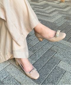 Bridget Birkin / ブリジットバーキン パンプス | 【BRIDGET BIRKIN】リボンビジューフラワーパンプス