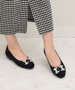 Bridget Birkin / ブリジットバーキン フラットシューズ | 【BRIDGET BIRKIN】スクエアビジューフラットシューズ