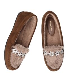 Bridget Birkin / ブリジットバーキン フラットシューズ | 【BRIDGET BIRKIN】ラインスタームートンシューズ