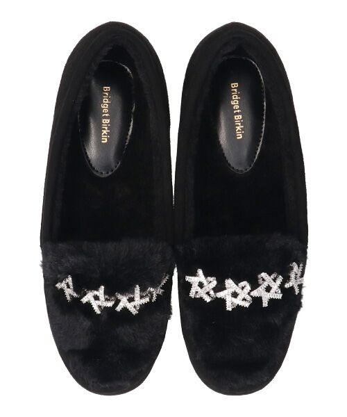 Bridget Birkin / ブリジットバーキン フラットシューズ | 【BRIDGET BIRKIN】ラインスタームートンシューズ | 詳細6