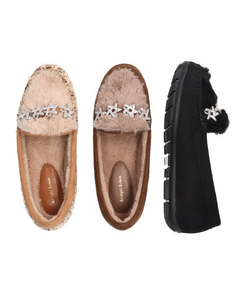 Bridget Birkin / ブリジットバーキン フラットシューズ | 【BRIDGET BIRKIN】ラインスタームートンシューズ | 詳細9