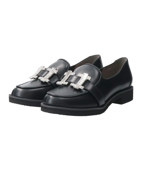 Bridget Birkin / ブリジットバーキン ビジネス・ドレスシューズ | 【BRIDGET BIRKIN】スクエアビジューローファー | 詳細2