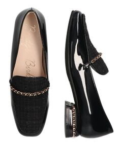 Bridget Birkin / ブリジットバーキン ビジネス・ドレスシューズ | 【BRIDGET BIRKIN】パールヒールチェーンシューズ