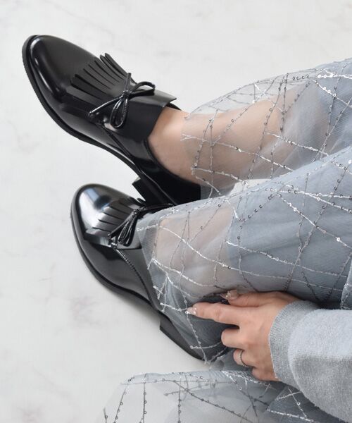 Bridget Birkin / ブリジットバーキン ビジネス・ドレスシューズ | 【BRIDGET BIRKIN】フリンジリボンローファー | 詳細7