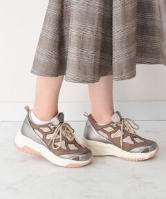 Bridget Birkin / ブリジットバーキン ブーツ（ショート丈） | 【BRIDGET BIRKIN】ボリュームソールメッシュ晴雨兼用スニーカー