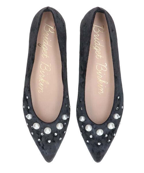 Bridget Birkin / ブリジットバーキン パンプス | 【BRIDGET BIRKIN】パールストーンベロアパンプス | 詳細5