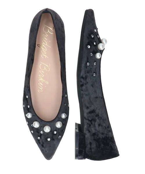 Bridget Birkin / ブリジットバーキン パンプス | 【BRIDGET BIRKIN】パールストーンベロアパンプス | 詳細6