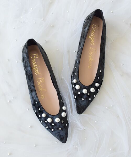 Bridget Birkin / ブリジットバーキン パンプス | 【BRIDGET BIRKIN】パールストーンベロアパンプス | 詳細10