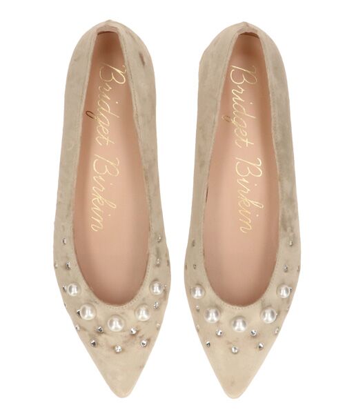 Bridget Birkin / ブリジットバーキン パンプス | 【BRIDGET BIRKIN】パールストーンベロアパンプス | 詳細15