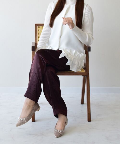 Bridget Birkin / ブリジットバーキン パンプス | 【BRIDGET BIRKIN】パールストーンベロアパンプス | 詳細19