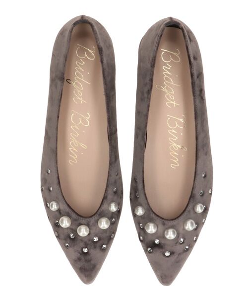 Bridget Birkin / ブリジットバーキン パンプス | 【BRIDGET BIRKIN】パールストーンベロアパンプス | 詳細24