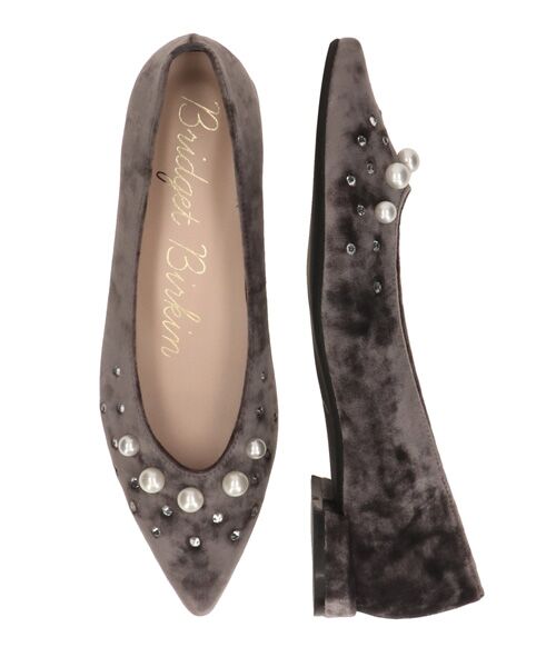 Bridget Birkin / ブリジットバーキン パンプス | 【BRIDGET BIRKIN】パールストーンベロアパンプス | 詳細25