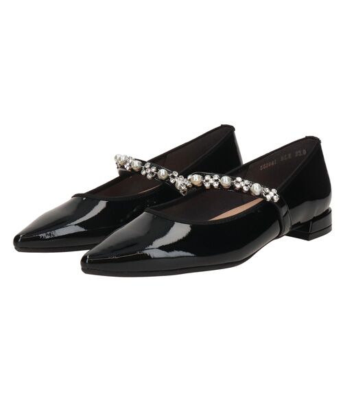 Bridget Birkin / ブリジットバーキン パンプス | 【BRIDGET BIRKIN】キラキラストラップポインテッドパンプス | 詳細1