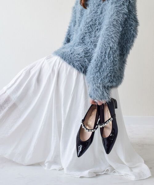 Bridget Birkin / ブリジットバーキン パンプス | 【BRIDGET BIRKIN】キラキラストラップポインテッドパンプス | 詳細8