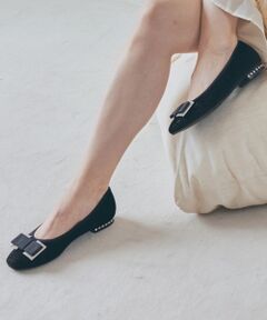 Bridget Birkin / ブリジットバーキン パンプス | 【BRIDGET BIRKIN】ヒールビジューリボンパンプス