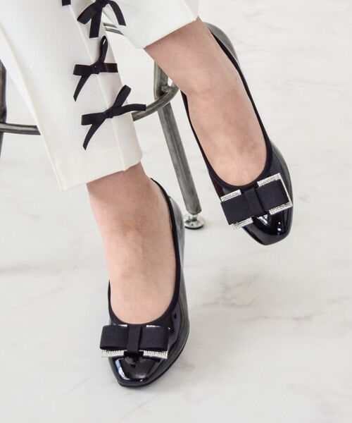 Bridget Birkin / ブリジットバーキン パンプス | 【BRIDGET BIRKIN】ヒールビジューリボンパンプス | 詳細8