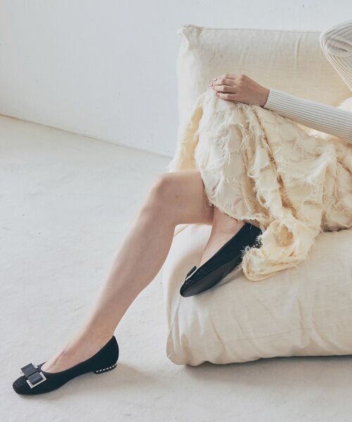 Bridget Birkin / ブリジットバーキン パンプス | 【BRIDGET BIRKIN】ヒールビジューリボンパンプス | 詳細17