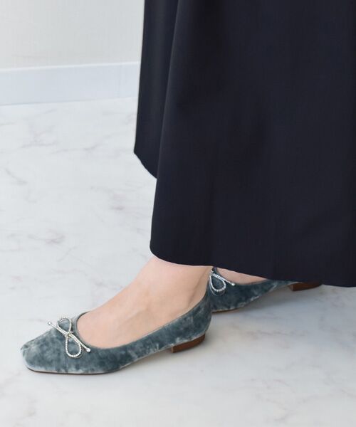 Bridget Birkin / ブリジットバーキン パンプス | 【BRIDGET BIRKIN】ビジューリボンベロアパンプス | 詳細29