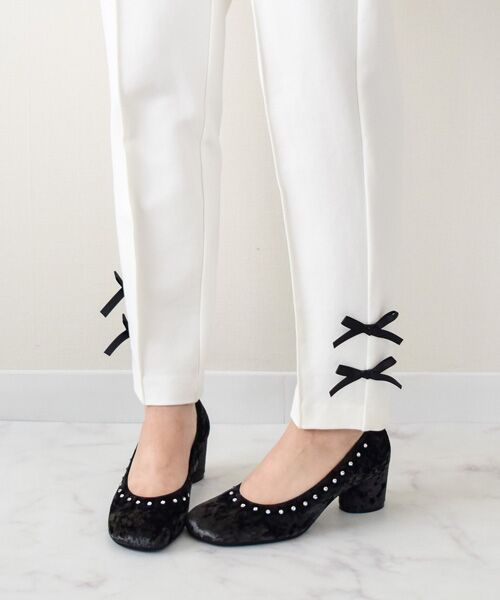 Bridget Birkin / ブリジットバーキン パンプス | 【BRIDGET BIRKIN】トップラインビジューオブリークパンプス | 詳細8