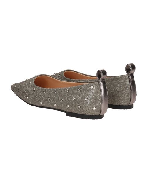 Bridget Birkin / ブリジットバーキン フラットシューズ | 【BRIDGET BIRKIN】ドットビジューグリッターフラットシューズ | 詳細21