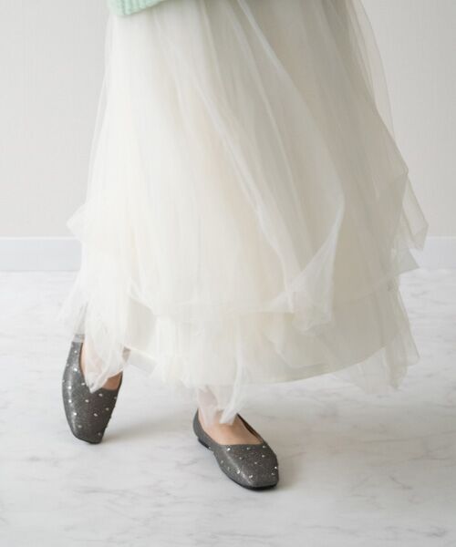 Bridget Birkin / ブリジットバーキン フラットシューズ | 【BRIDGET BIRKIN】ドットビジューグリッターフラットシューズ | 詳細26