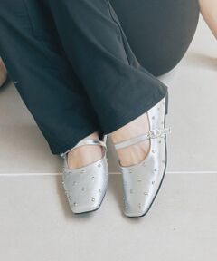 Bridget Birkin / ブリジットバーキン フラットシューズ | 【BRIDGET BIRKIN】ドットビジューメリージェーンシューズ