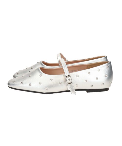 Bridget Birkin / ブリジットバーキン フラットシューズ | 【BRIDGET BIRKIN】ドットビジューメリージェーンシューズ | 詳細12