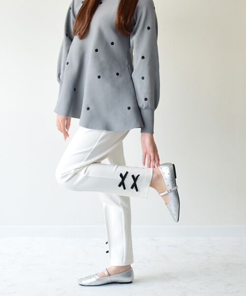 Bridget Birkin / ブリジットバーキン フラットシューズ | 【BRIDGET BIRKIN】ドットビジューメリージェーンシューズ | 詳細21