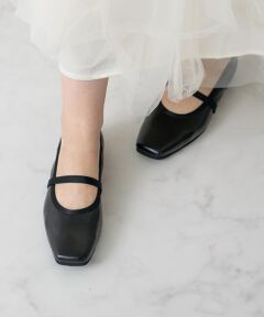 Bridget Birkin / ブリジットバーキン バレエシューズ | 【BRIDGET BIRKIN】エラスティックバンドスクエアバレエシューズ