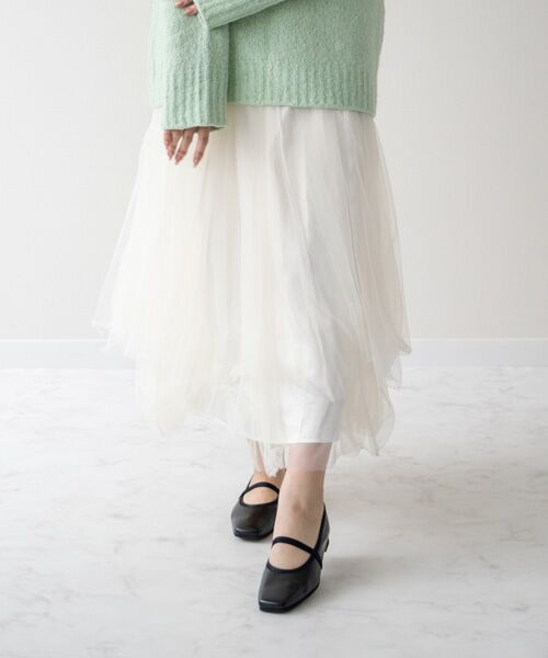 Bridget Birkin / ブリジットバーキン バレエシューズ | 【BRIDGET BIRKIN】エラスティックバンドスクエアバレエシューズ | 詳細8