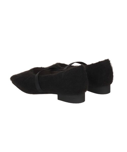 Bridget Birkin / ブリジットバーキン バレエシューズ | 【BRIDGET BIRKIN】エラスティックバンドもこもこスクエアバレエシューズ | 詳細3