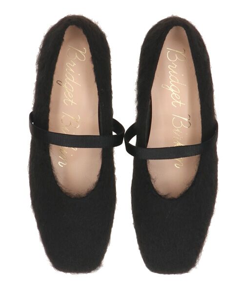 Bridget Birkin / ブリジットバーキン バレエシューズ | 【BRIDGET BIRKIN】エラスティックバンドもこもこスクエアバレエシューズ | 詳細5