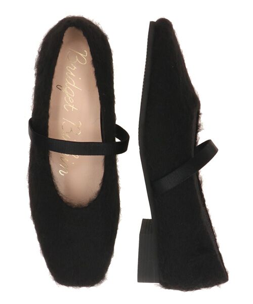 Bridget Birkin / ブリジットバーキン バレエシューズ | 【BRIDGET BIRKIN】エラスティックバンドもこもこスクエアバレエシューズ | 詳細6