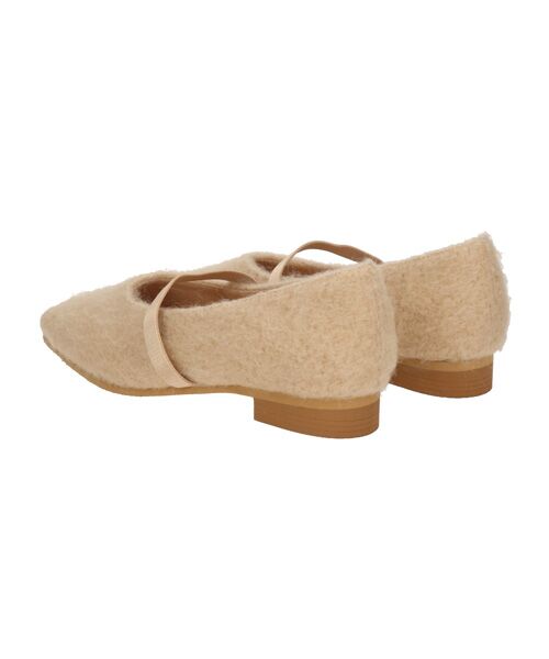 Bridget Birkin / ブリジットバーキン バレエシューズ | 【BRIDGET BIRKIN】エラスティックバンドもこもこスクエアバレエシューズ | 詳細14