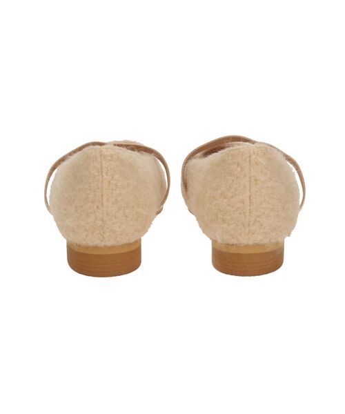 Bridget Birkin / ブリジットバーキン バレエシューズ | 【BRIDGET BIRKIN】エラスティックバンドもこもこスクエアバレエシューズ | 詳細15