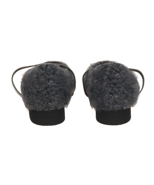 Bridget Birkin / ブリジットバーキン バレエシューズ | 【BRIDGET BIRKIN】エラスティックバンドもこもこスクエアバレエシューズ | 詳細25