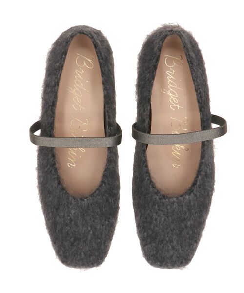 Bridget Birkin / ブリジットバーキン バレエシューズ | 【BRIDGET BIRKIN】エラスティックバンドもこもこスクエアバレエシューズ | 詳細26