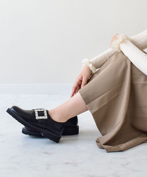 Bridget Birkin / ブリジットバーキン ビジネス・ドレスシューズ | 【BRIDGET BIRKIN】スクエアサイドビジューローファー | 詳細9