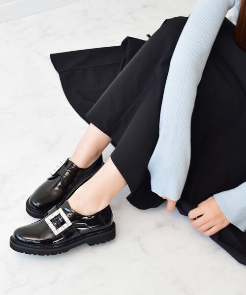 Bridget Birkin / ブリジットバーキン ビジネス・ドレスシューズ | 【BRIDGET BIRKIN】スクエアサイドビジューローファー | 詳細17