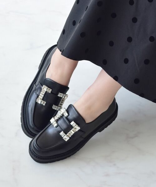 Bridget Birkin / ブリジットバーキン ビジネス・ドレスシューズ | 【BRIDGET BIRKIN】スクエアビジューローファー | 詳細8