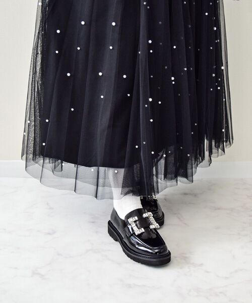 Bridget Birkin / ブリジットバーキン ビジネス・ドレスシューズ | 【BRIDGET BIRKIN】スクエアビジューローファー | 詳細20