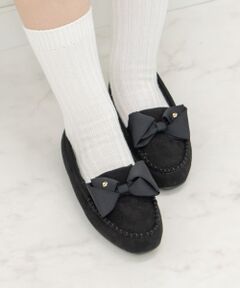 Bridget Birkin / ブリジットバーキン フラットシューズ | 【BRIDGET BIRKIN】グログランリボンモカシンシューズ