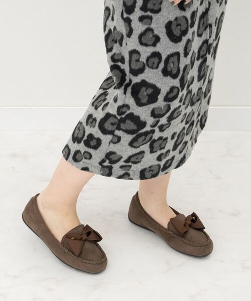 Bridget Birkin / ブリジットバーキン フラットシューズ | 【BRIDGET BIRKIN】グログランリボンモカシンシューズ | 詳細14