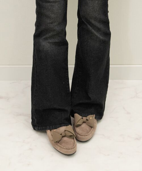 Bridget Birkin / ブリジットバーキン フラットシューズ | 【BRIDGET BIRKIN】グログランリボンモカシンシューズ | 詳細22