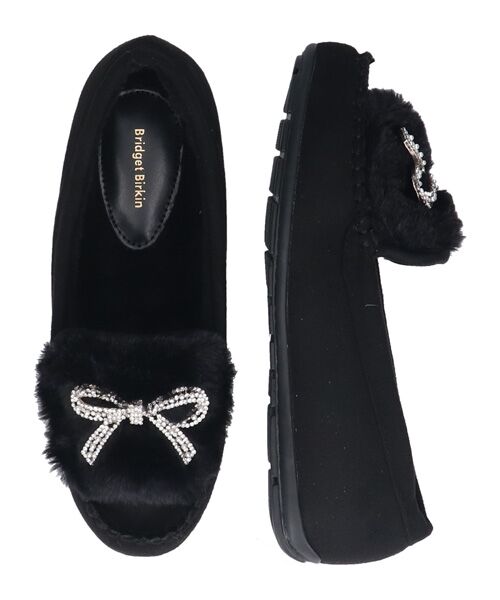 Bridget Birkin / ブリジットバーキン フラットシューズ | 【BRIDGET BIRKIN】キラキラリボンムートンシューズ | 詳細7